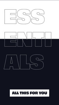 Stylish and Minimal Designed Animated Title for Social Media Stories