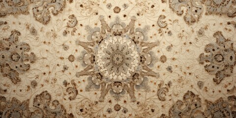 Pearl paterned carpet texture from above 