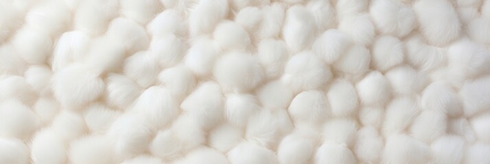 Pearl plush carpet close-up photo, flat lay 
