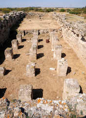 Famagusta, Cyprus. April 14, 2013. Salamis Ancient City in  Famagusta, Cyprus.