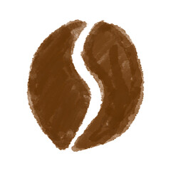 Coffee Bean chalk art png