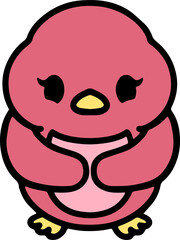 cute baby bird cartoon