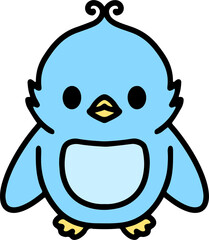 cute baby bird cartoon