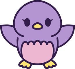 cute baby bird cartoon