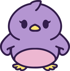 cute baby bird cartoon