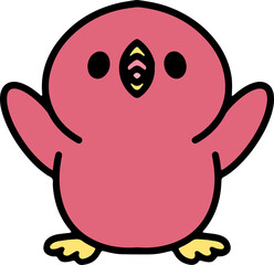 cute baby bird cartoon