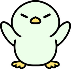 cute baby bird cartoon