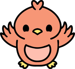 cute baby bird cartoon