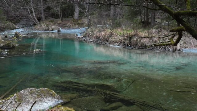 Spectacular Amola lakes with turquoise water.