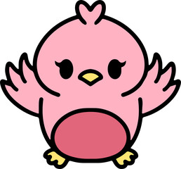 cute baby bird cartoon