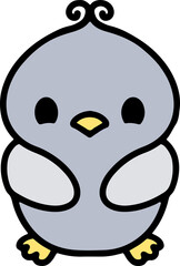 cute baby bird cartoon