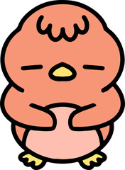 cute baby bird cartoon
