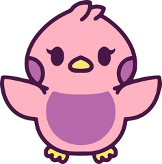 cute baby bird cartoon