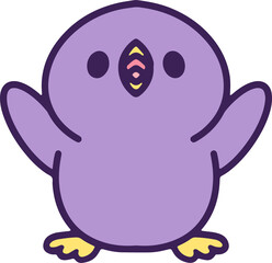 cute baby bird cartoon