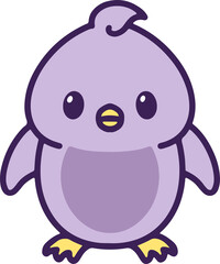 cartoon cute easter chick