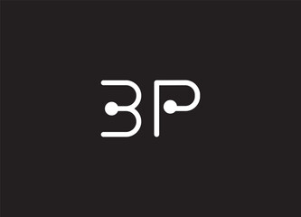 Creative and Minimalist Letter BP PB Logo Design , PB BP Monogram