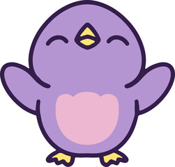 cute colorful chick