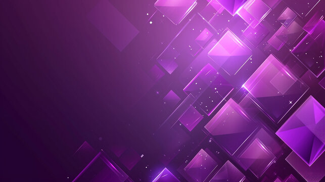 Amethyst color square shape background presentation design. PowerPoint and Business background.