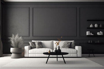 Design a modern and minimalist backdrop with clean lines and a monochromatic color scheme