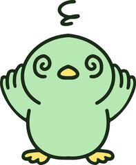 colorful easter chick