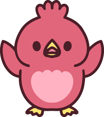 colorful easter chick