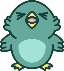 colorful easter chick