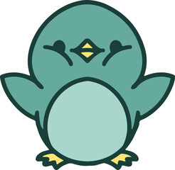 colorful easter chick