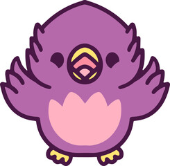 colorful easter chick