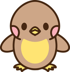 cute cartoon easter chick