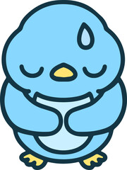 cute cartoon easter chick