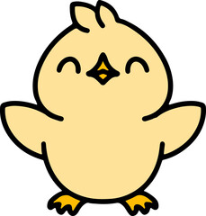 colorful easter chick