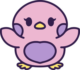 cute cartoon easter chick