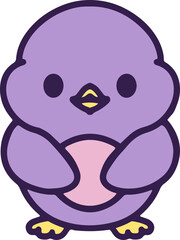 cute cartoon easter chick