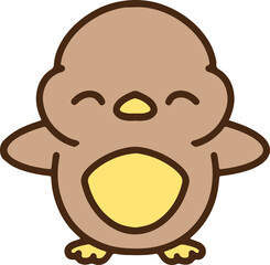 cute cartoon easter chick