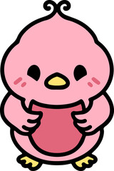 cute cartoon easter chick