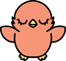 colorful easter chick