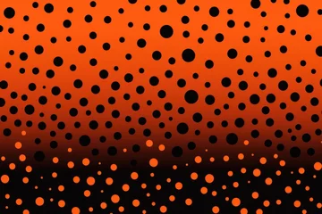 Keuken foto achterwand An image of a dark Orange background with black dots © Celina