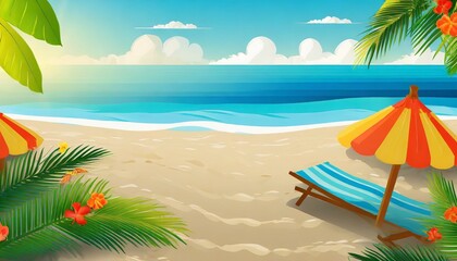 Fototapeta na wymiar beach background for you design
