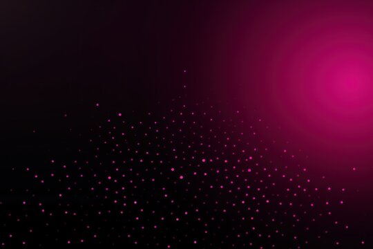 An image of a dark Pink background with black dots
