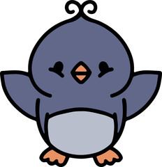 cute christmas penguin