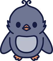 cute christmas penguin