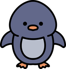 Obraz premium little penguin cartoon