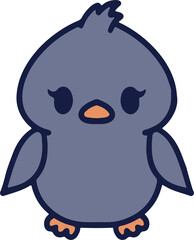 cute christmas penguin