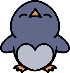 cute christmas penguin