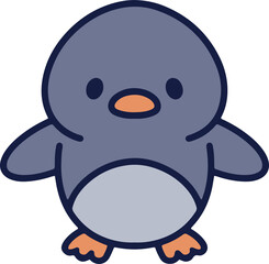 cute christmas penguin