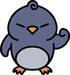 cute christmas penguin