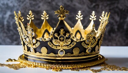 a king or queen s golden crown