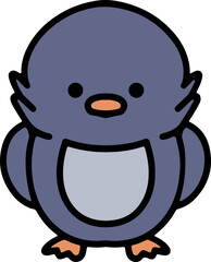 Obraz premium cute baby penguin cartoon