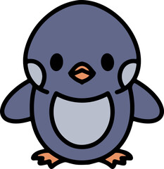 cute cartoon penguin