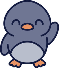 cute baby penguin cartoon